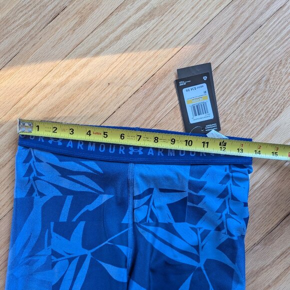 NEW Under Armour HeatGear Printed Compression Shorts Women's Medium nwt purple - Picture 12 of 12